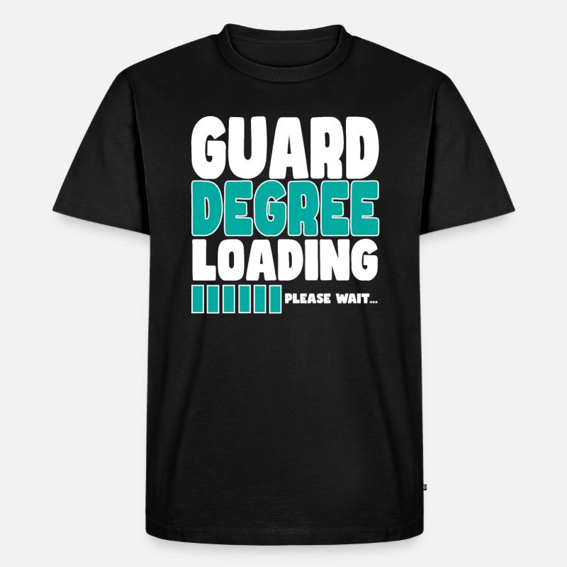 Security guard invites training - Men's Premium Organic T-Shirt - black