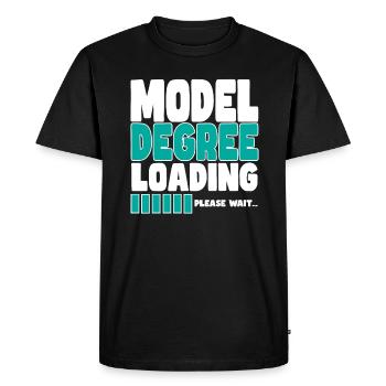 Model invites training - Men's Premium Organic T-Shirt - black - Front - Nico (187cm)