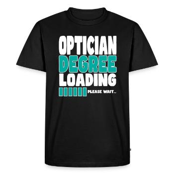 Optician invites training - Men's Premium Organic T-Shirt - black - Front - Nico (187cm)