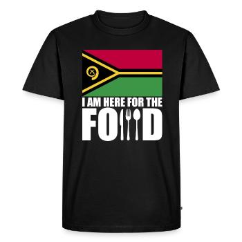 Vanuatu holiday trip souvenir - Men's Premium Organic T-Shirt - black - Front - Nico (187cm)