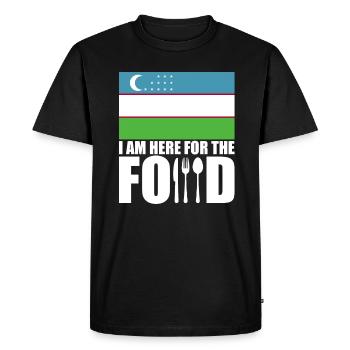 Souvenir de voyage de vacances en Ouzbékistan - T-shirt Premium bio Homme - noir - Devant - Nico (187cm)