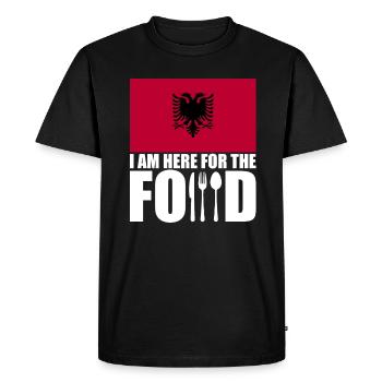 Souvenir de voyage de vacances en Albanie - T-shirt Premium bio Homme - noir - Devant - Nico (187cm)