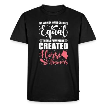 Horse Trainer Horse Training Gift - Men's Premium Organic T-Shirt - black - Front - Nico (187cm)