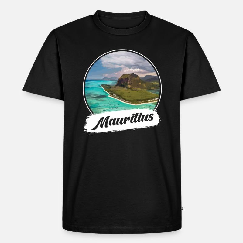 Souvenir de l’île Maurice - T-shirt Premium bio Homme - noir