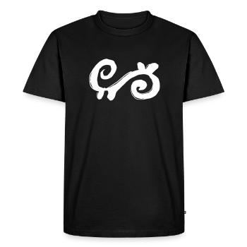 Egypte Ancien Symbole Energie - T-shirt Premium bio Homme - noir - Devant - Nico (187cm)