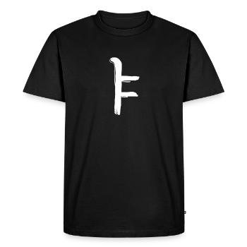 Korean letter Ya - Men's Premium Organic T-Shirt - black - Front - Nico (187cm)