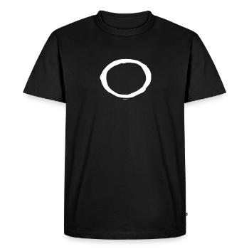 Lettre coréenne Ng - T-shirt Premium bio Homme - noir - Devant - Nico (187cm)