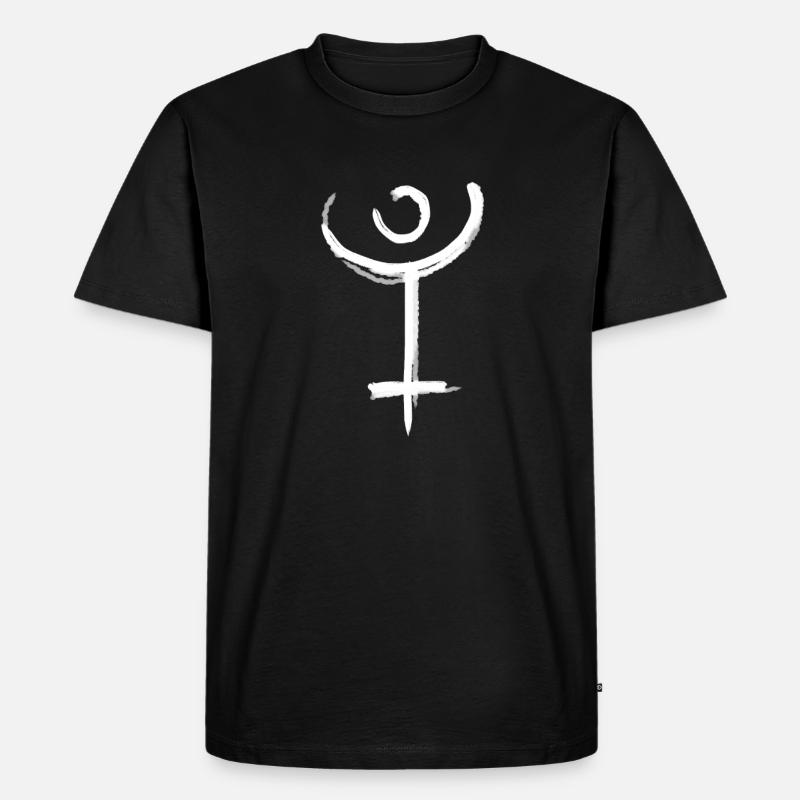 Symbole d’astrologie de Pluton - T-shirt Premium bio Homme - noir