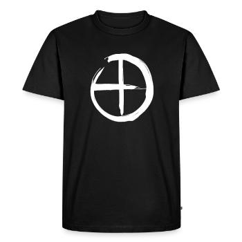 Symbole d’astrologie de Mars - T-shirt Premium bio Homme - noir - Devant - Nico (187cm)