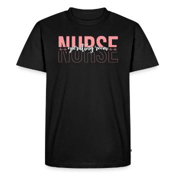 Surgical Nurse Surgery Nurse - Men's Premium Organic T-Shirt - black - Front - Nico (187cm)
