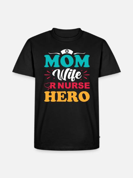 Surgical Nurse Mama - Men's Premium Organic T-Shirt - black
