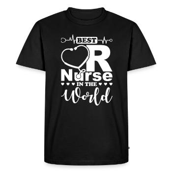 Best Surgical Nurse Nurse Surgery - Men's Premium Organic T-Shirt - black - Front - Nico (187cm)