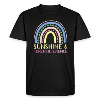 Forensic Science - Men's Premium Organic T-Shirt - black - Front - Nico (187cm)