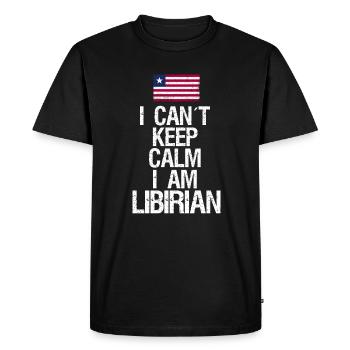I can not Keep Calm I am Libyan - Men's Premium Organic T-Shirt - black - Front - Nico (187cm)
