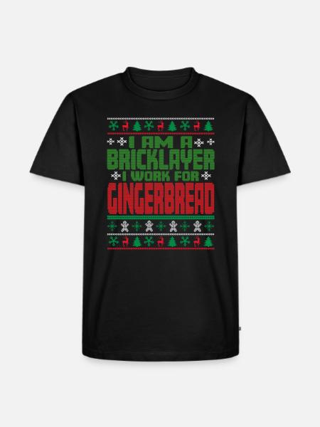 Mason Christmas Saying - Men's Premium Organic T-Shirt - black