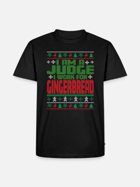 Richter Weihnachten Spruch - Männer Premium Bio T-Shirt - Schwarz
