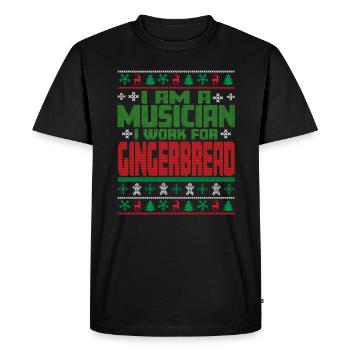 Musicien Noël Dicton - T-shirt Premium bio Homme - noir - Devant - Nico (187cm)