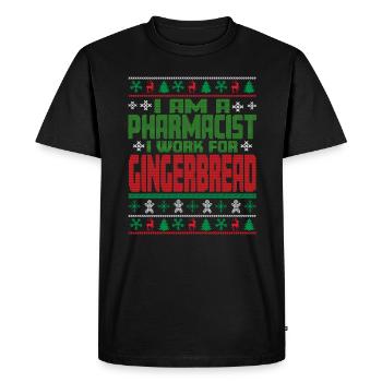 Pharmacist Christmas Saying - Men's Premium Organic T-Shirt - black - Front - Nico (187cm)