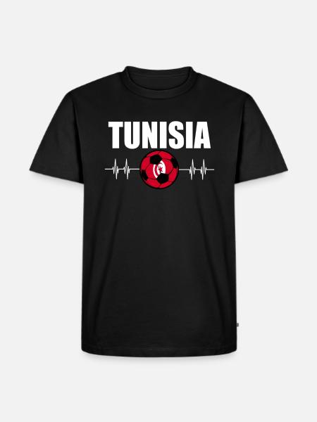 Tunisia Football - Men's Premium Organic T-Shirt - black