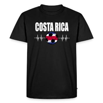Costa Rica Football - T-shirt Premium bio Homme - noir - Devant - Nico (187cm)