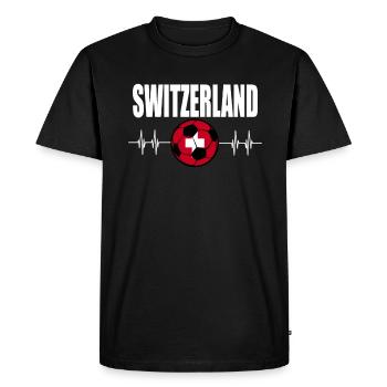 Football suisse - T-shirt Premium bio Homme - noir - Devant - Nico (187cm)