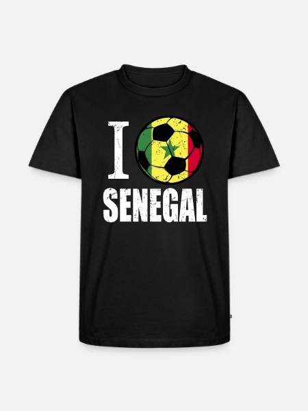 Sénégal de football - T-shirt Premium bio Homme - noir
