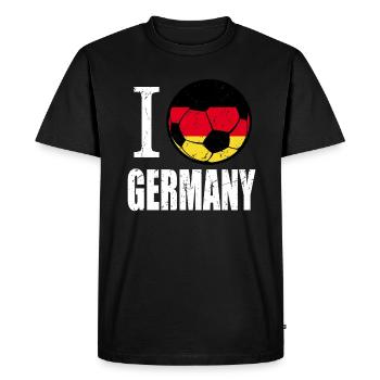 Allemagne Football - T-shirt Premium bio Homme - noir - Devant - Nico (187cm)