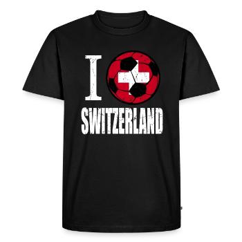 Football suisse - T-shirt Premium bio Homme - noir - Devant - Nico (187cm)