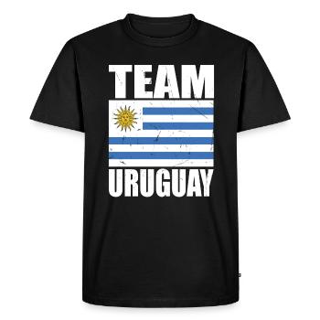 Équipe d’Uruguay de football - T-shirt Premium bio Homme - noir - Devant - Nico (187cm)