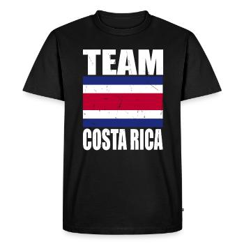 Équipe Costa Rica Football - T-shirt Premium bio Homme - noir - Devant - Nico (187cm)
