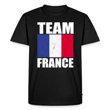 Équipe de France de football - T-shirt Premium bio Homme - noir - Devant - Nico (187cm)