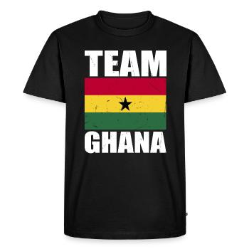 Équipe du Ghana de football - T-shirt Premium bio Homme - noir - Devant - Nico (187cm)