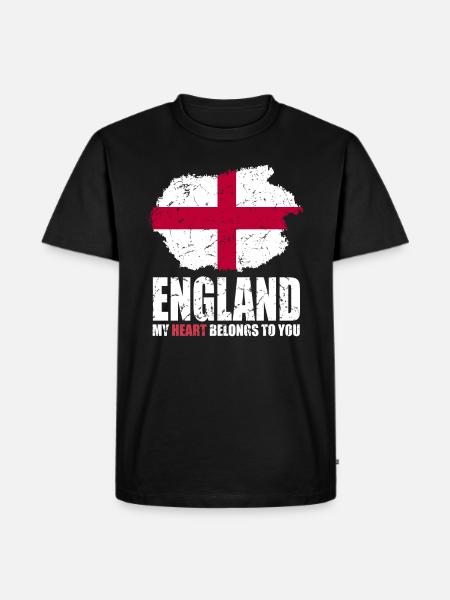 Drapeau de l’Angleterre - T-shirt Premium bio Homme - noir