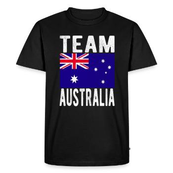 Drapeau de l’Australie - T-shirt Premium bio Homme - noir - Devant - Nico (187cm)
