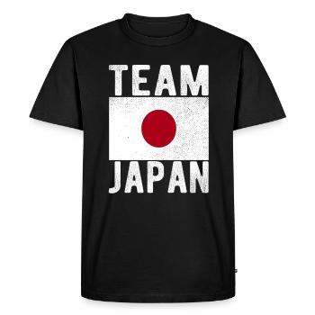 Drapeau du Japon - T-shirt Premium bio Homme - noir - Devant - Nico (187cm)