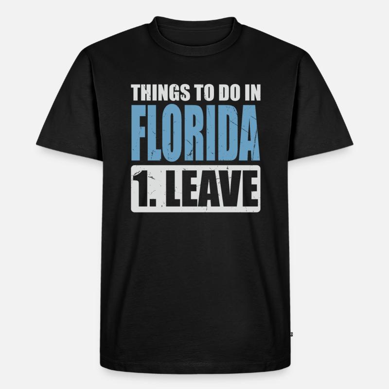 Florida Meme - Männer Premium Bio T-Shirt - Schwarz