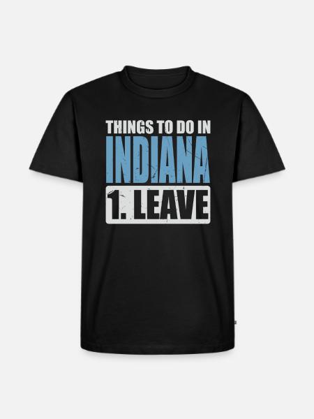Indiana Meme - Men's Premium Organic T-Shirt - black