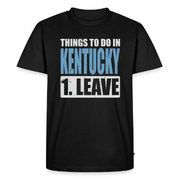 Mème du Kentucky - T-shirt Premium bio Homme - noir - Devant - Nico (187cm)