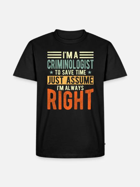 Criminologist - Men's Premium Organic T-Shirt - black