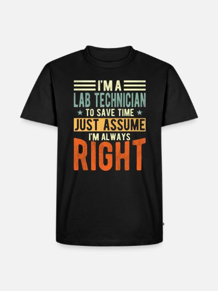 Laboratory Technician - Men's Premium Organic T-Shirt - black