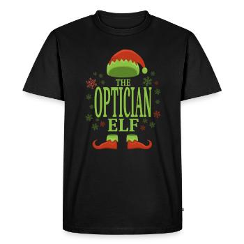 Optician Christmas Elf - Men's Premium Organic T-Shirt - black - Front - Nico (187cm)