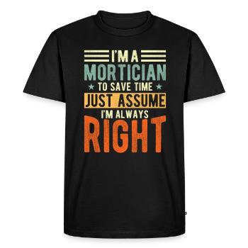Entrepreneur - T-shirt Premium bio Homme - noir - Devant - Nico (187cm)