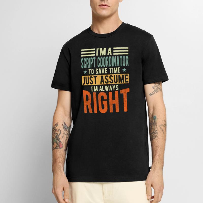 Coordinateur de script T-shirt Premium bio Homme