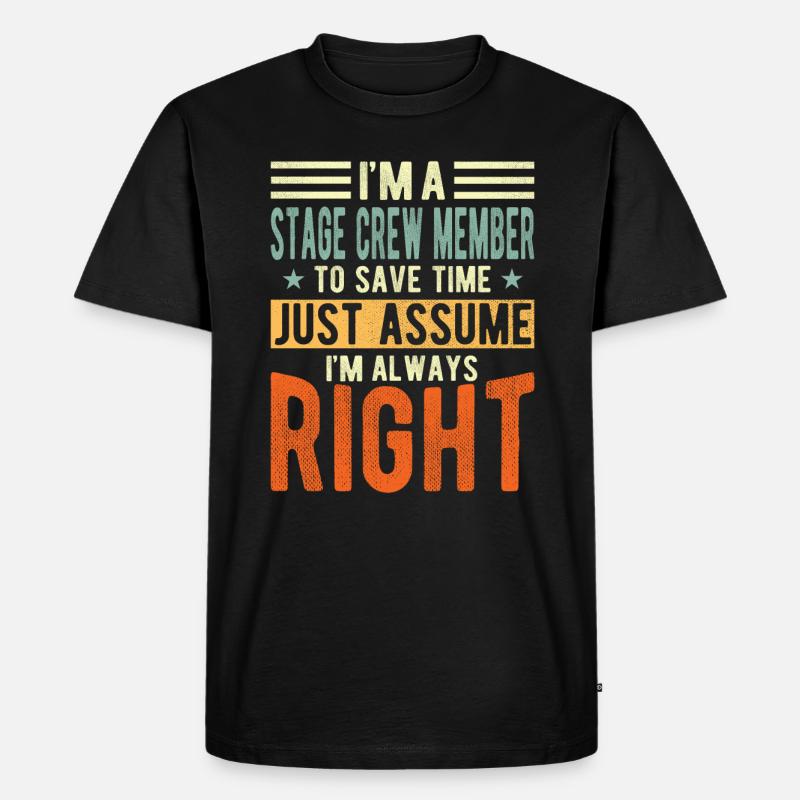 Membre de l’équipe de scène - T-shirt Premium bio Homme - noir