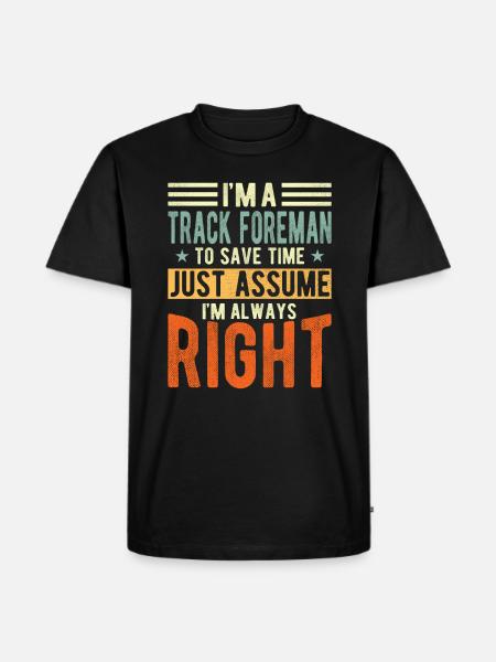 Gauge Foreman - Men's Premium Organic T-Shirt - black
