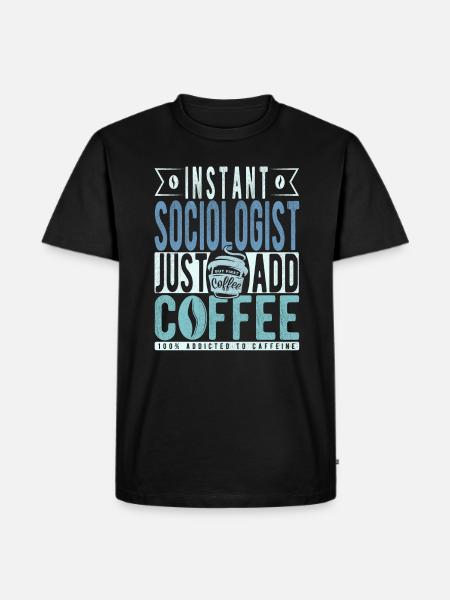 Café du sociologue - T-shirt Premium bio Homme - noir