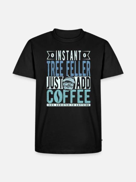 Baum Faller coffee saying - Men's Premium Organic T-Shirt - black