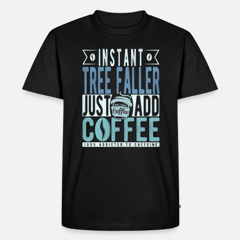 Baumfaller café dicton - T-shirt Premium bio Homme - noir
