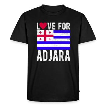 Adjara Souvenir - T-shirt Premium bio Homme - noir - Devant - Nico (187cm)