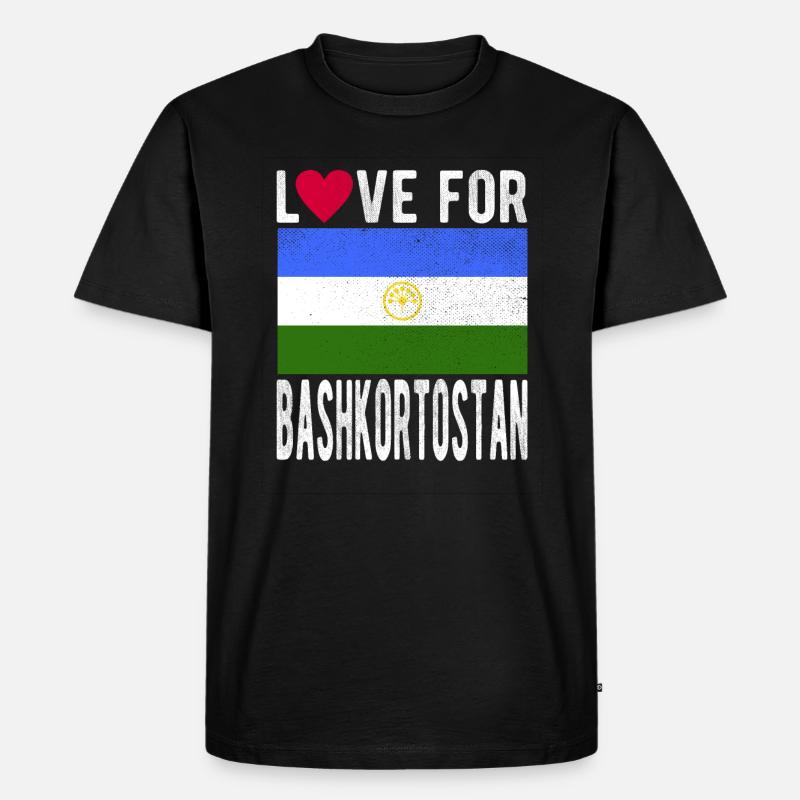 Bashkortostan Souvenir - Männer Premium Bio T-Shirt - Schwarz